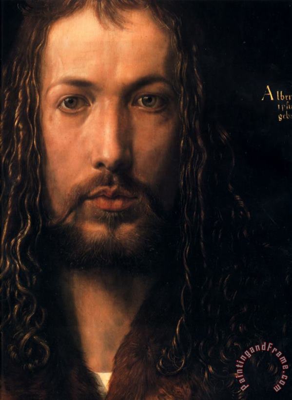 Albrecht Durer Self Portrait [detail] Art Painting